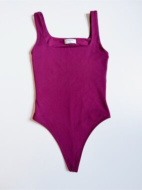 Babaton Deep Magenta One-Piece Bodysuit